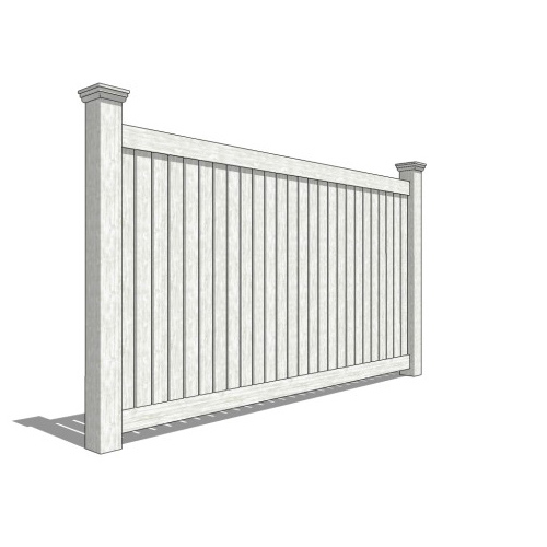 CAD Drawings BIM Models CertainTeed Fence, Rail and Deck Systems Imperial Vinyl Fencing
